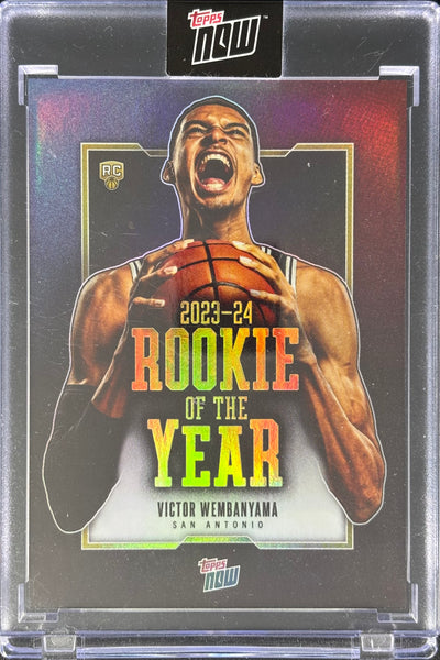 Victor Wembanyama Topps Now Rookie of the Year (In Mag, Mag may have light scratches and/or smudges)