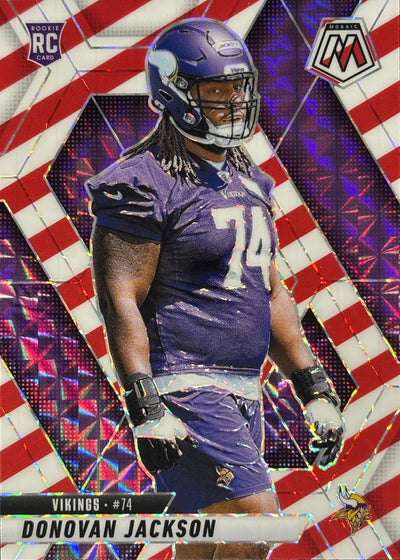 Donovan Jackson Mosaic Candy Cane Rookie Vikings