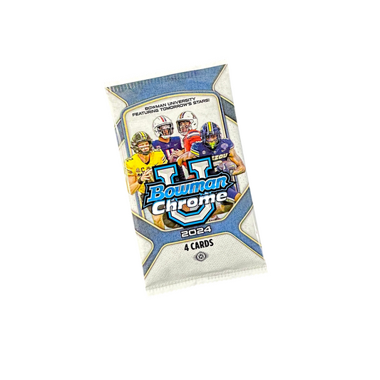 2024 Bowman University Chrome Football Hobby Pack (1)