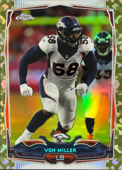 Von Miller Topps Chrome Camo /499 Broncos