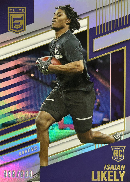 Isiah Likely Elite /999 Rookie Ravens