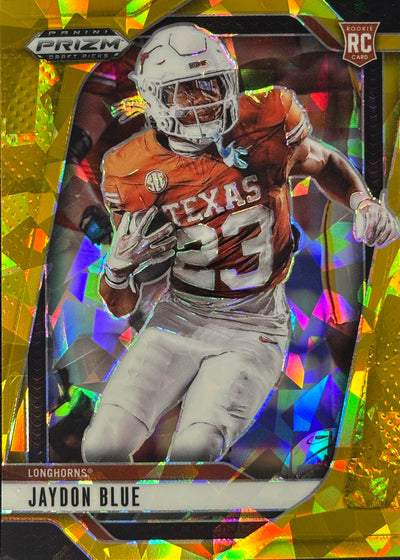 Jaydon Blue Prizm Draft Gold Ice Rookie Cowboys
