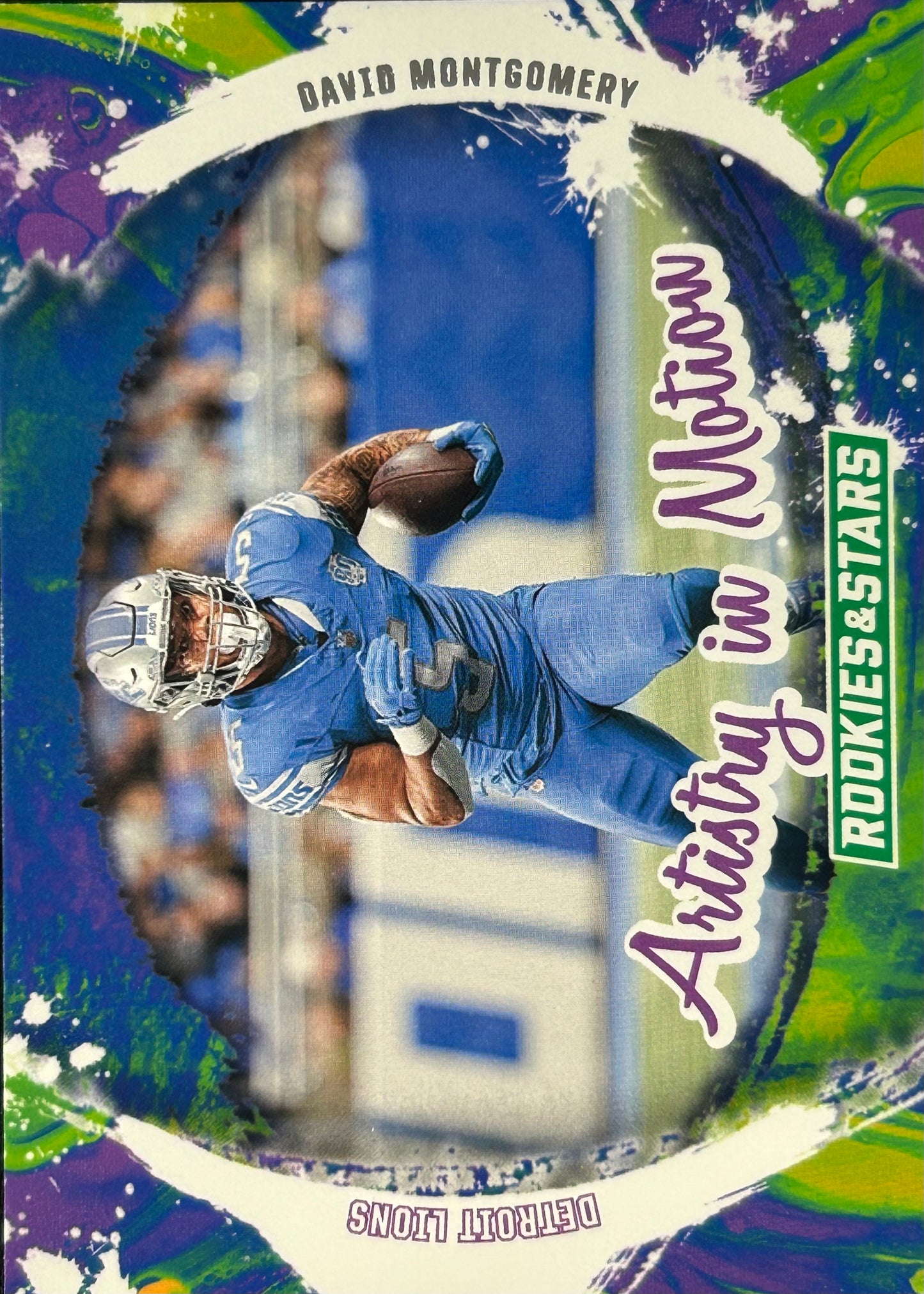 David Montgomery Artistry in Motion Lions Sports Card