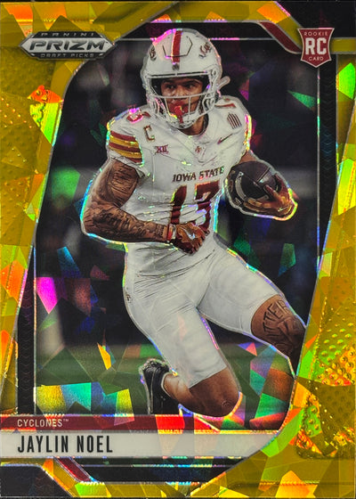 Jaylin Noel Prizm Draft Gold Ice Rookie Texans