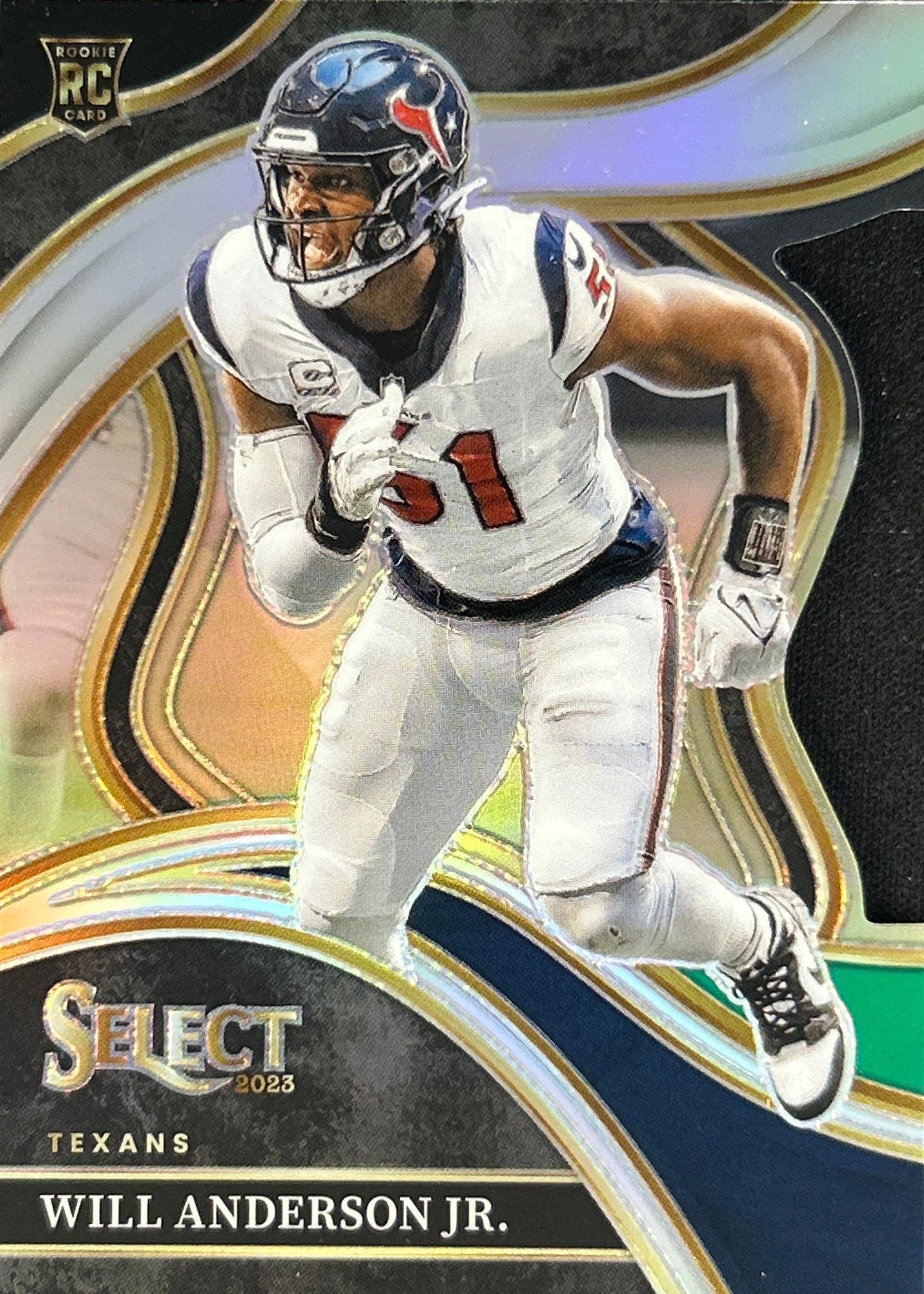 Will Anderson Jr. Select Green Black Die-Cut Rookie Texans