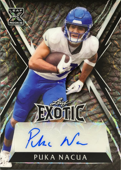 Puka Nacua Leaf Exotic Auto 1/3 Rookie Rams