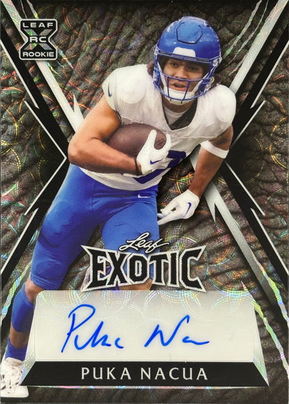 Puka Nacua Leaf Exotic Auto 1/3 Rookie Rams