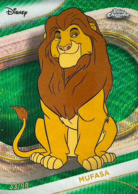 Mufasa Green Wave /99 Topps Chrome Disney