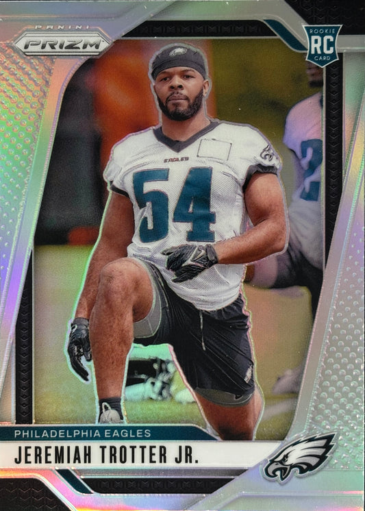 Jeremiah Trotter Jr. Prizm Silver Rookie Eagles