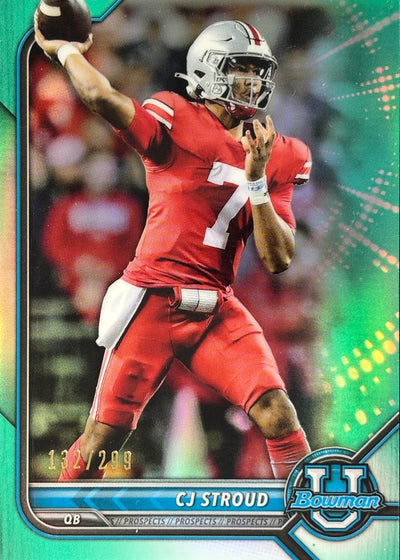 CJ Stroud Bowman Aqua /299 Texans