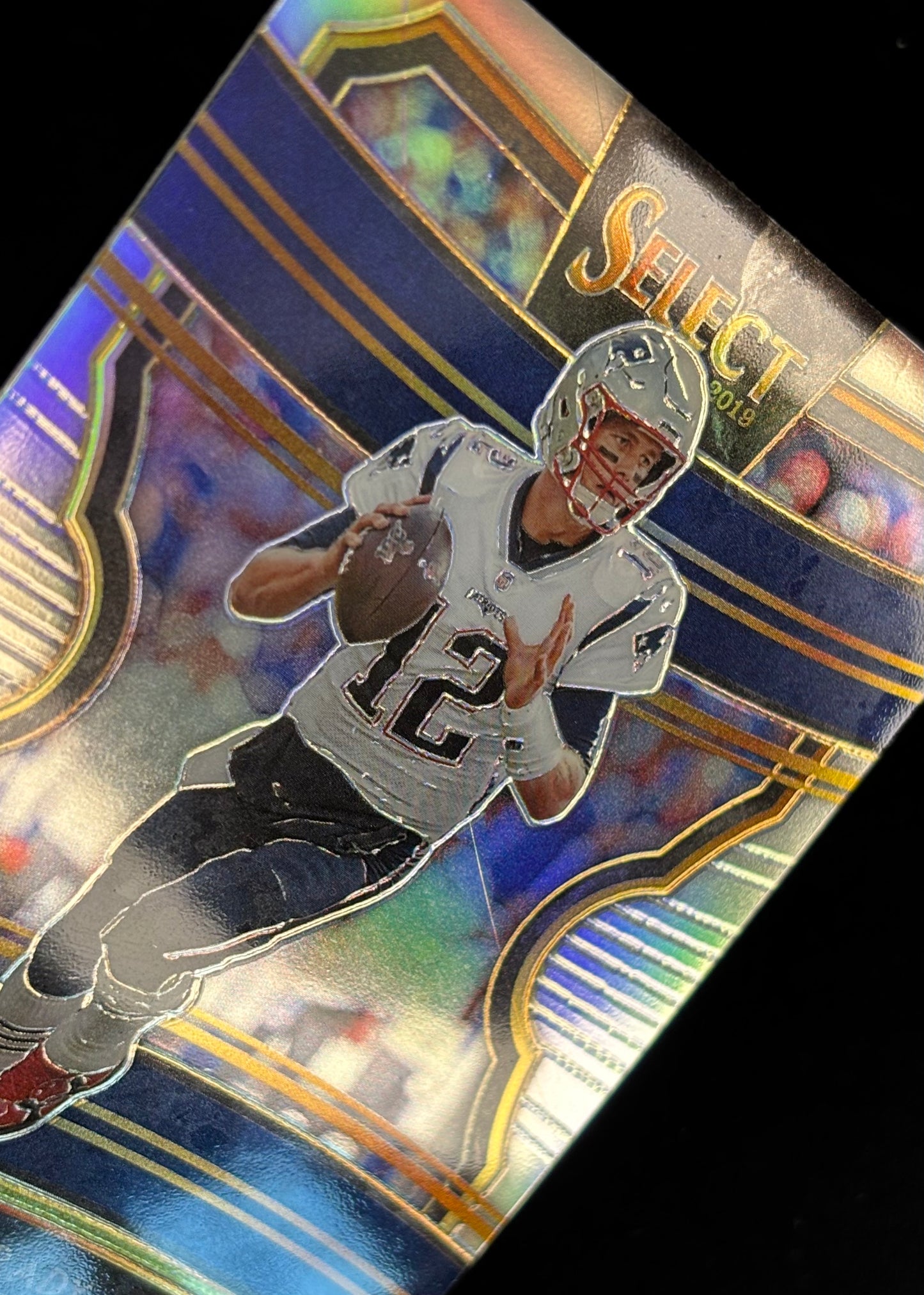 *Damaged* Tom Brady 2019 Panini Select Silver Prizm Patriots Sports Trading Cards