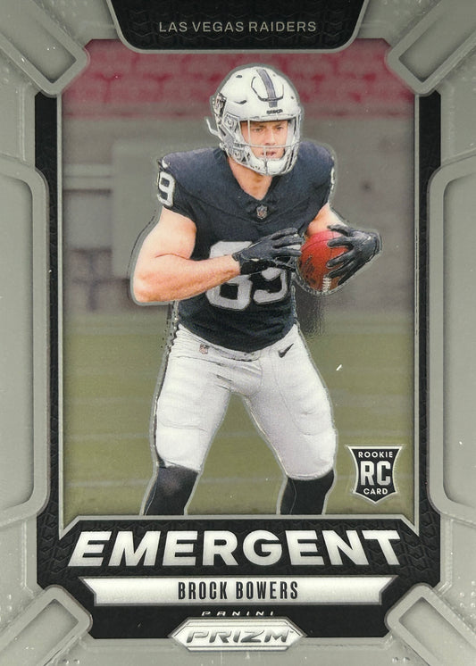 Brock Bowers Prizm Emergent Rookie Raiders