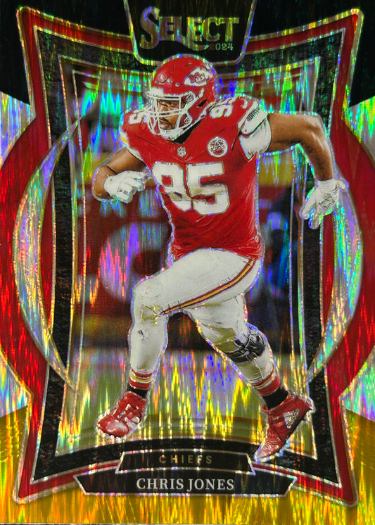 Chris Jones Select Black Yellow Shock Chiefs