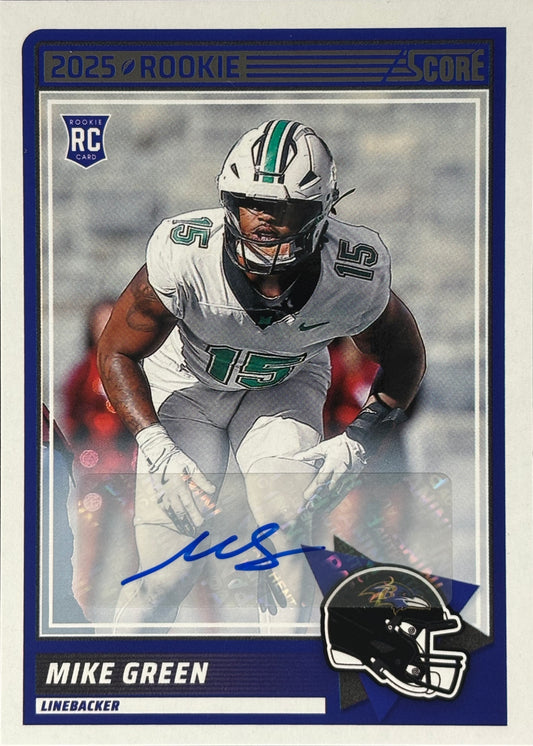 Mike Green Score Auto Rookie Ravens