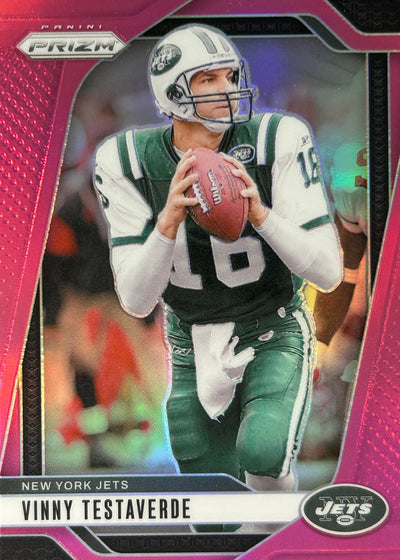 Vinny Testaverde Prizm Pink Jets