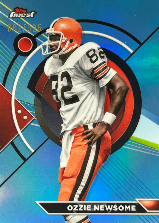 Ozzie Newsome Topps Finest Blue /325 Browns