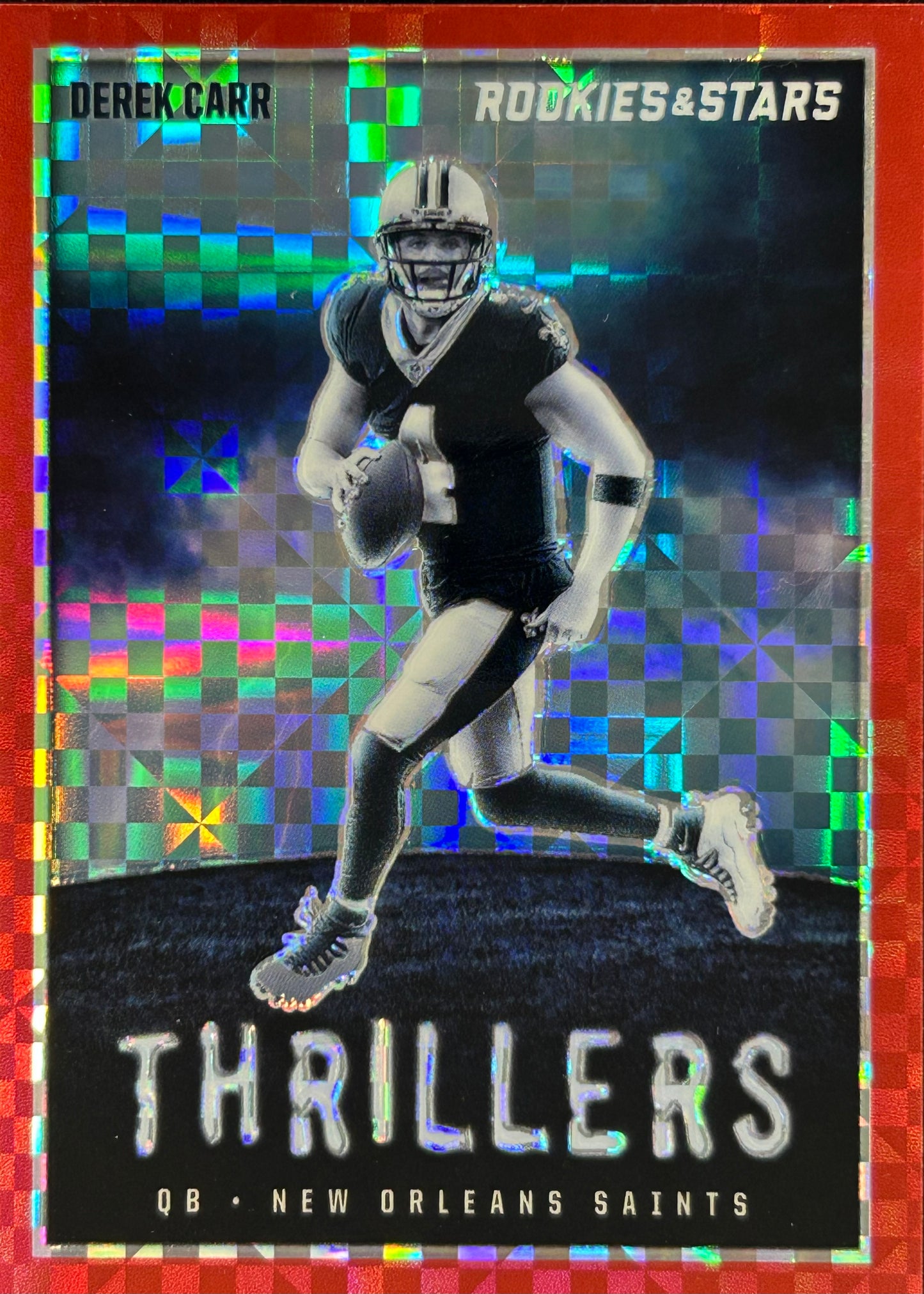 Derek Carr Thrillers Plaid Saints