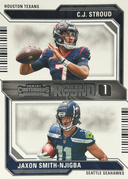 CJ Stroud Jaxon Smith-Njigba Round Numbers Rookie Texans Seahawks