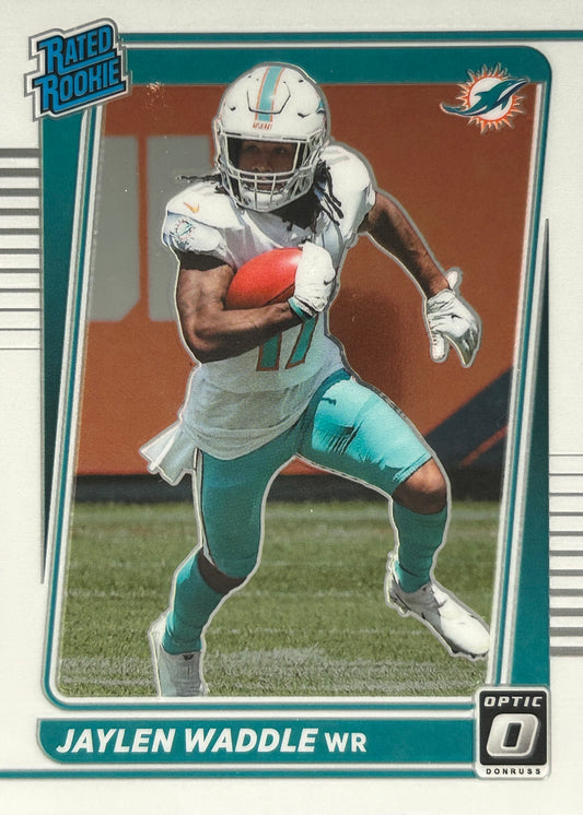 Jaylen Waddle Optic Rated Rookie Dolphins