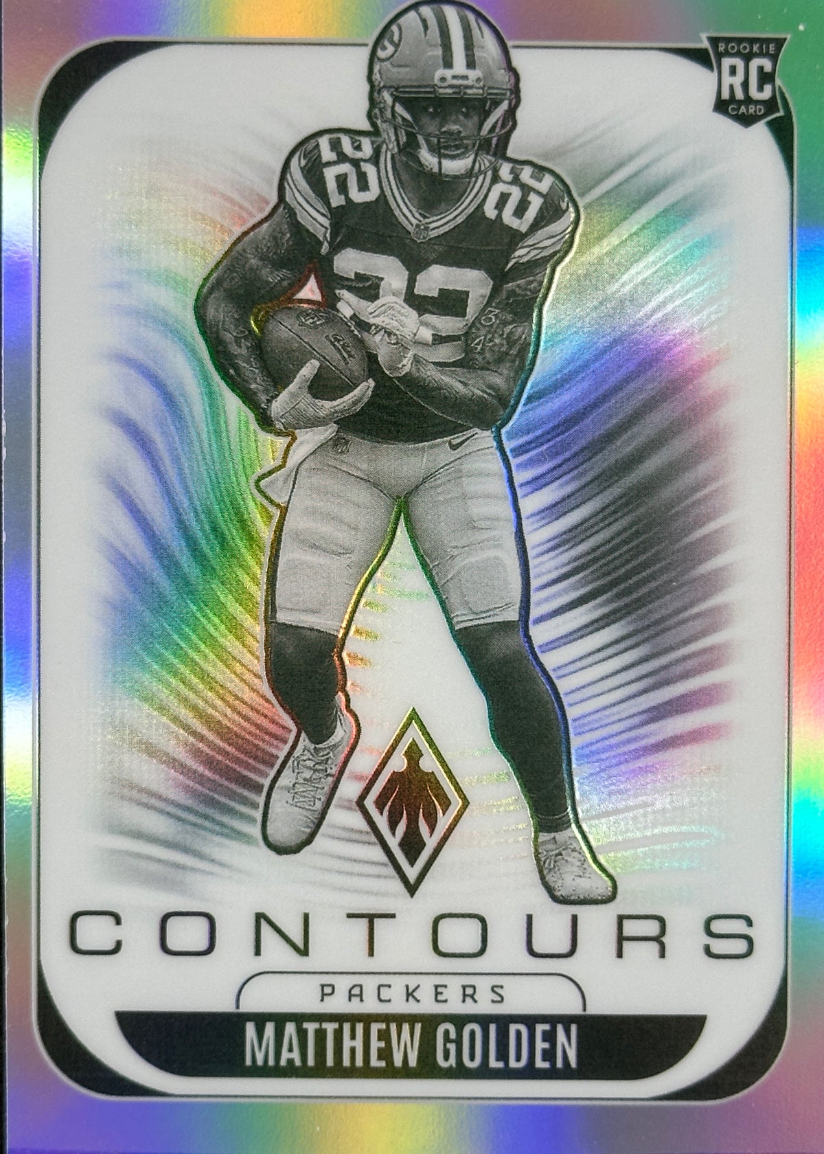 Matthew Golden Contours Silver Rookie Packers Sports Card