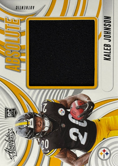 Kaleb Johnson Absolute Patch Rookie Steelers