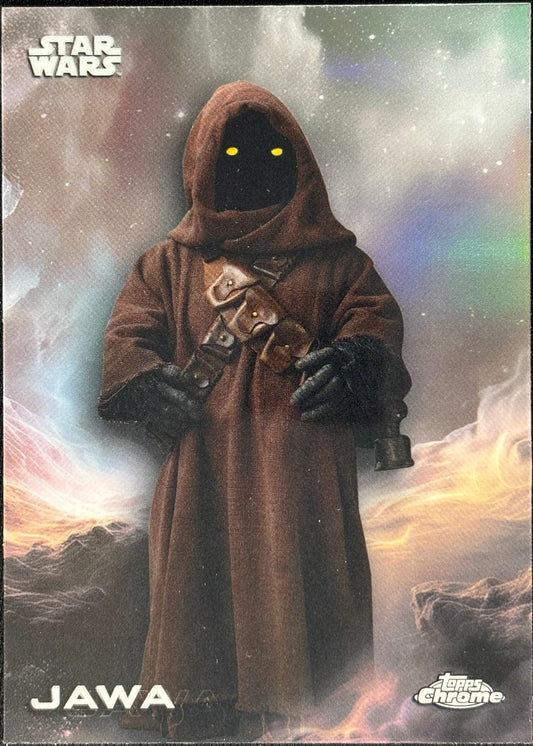 Jawa Sapphire Refractor Topps Chrome Star Wars