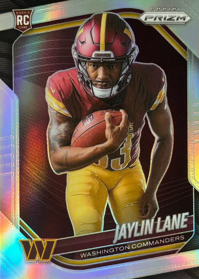 Jaylin Lane Prizm Silver Variation Rookie Commanders