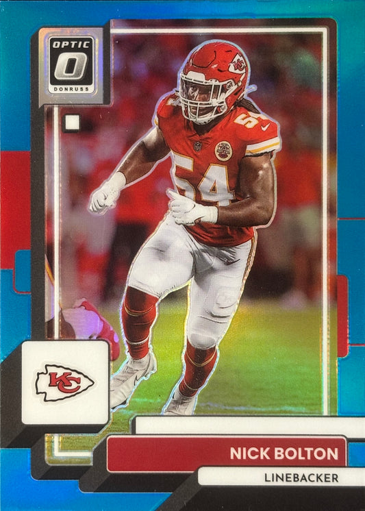 Nick Bolton Optic Aqua /299 Chiefs