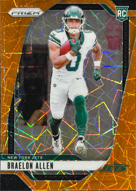 Braelon Allen Prizm Orange Lazer Rookie