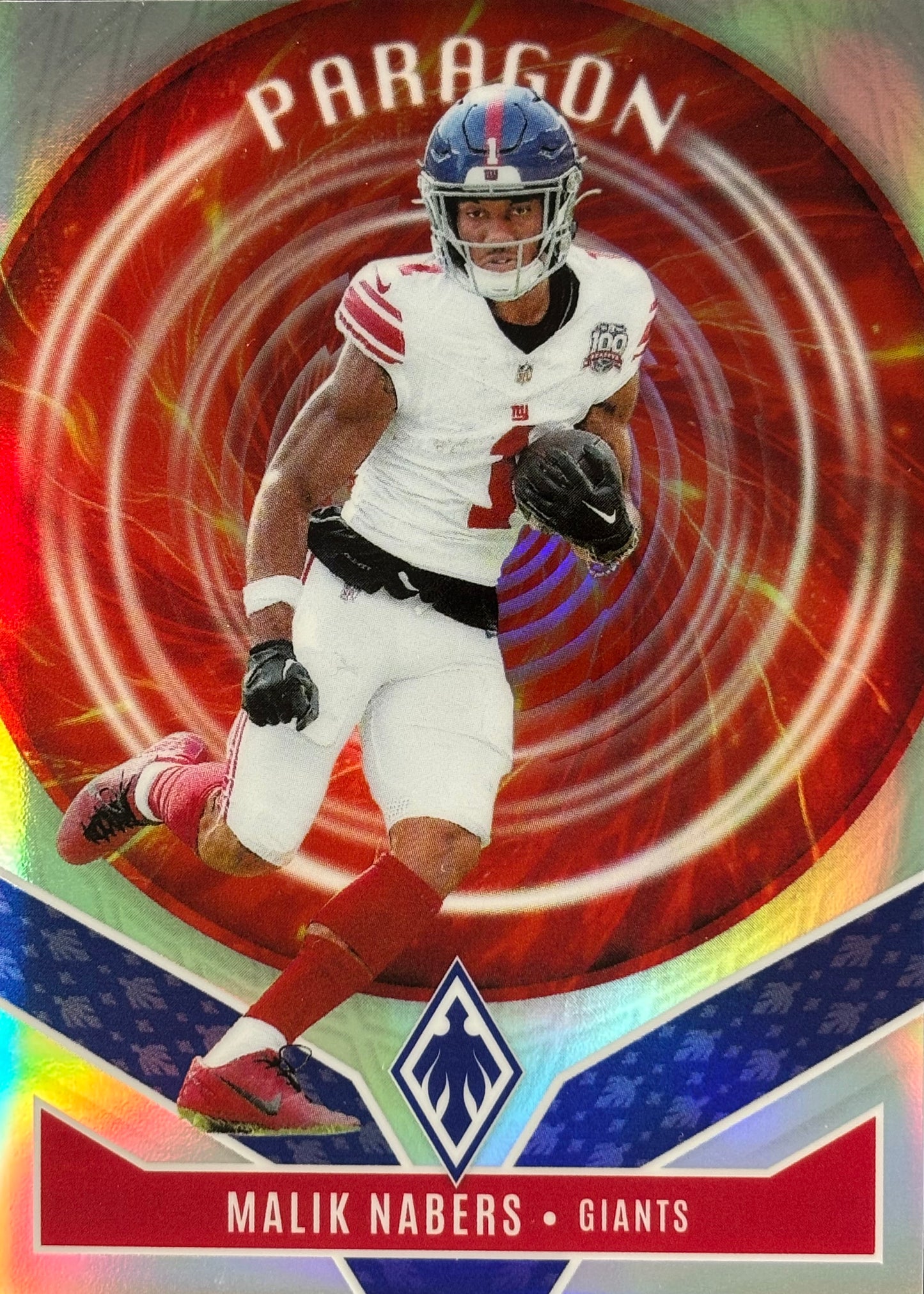 Malik Nabers Paragon Phoenix Giants Sports Card