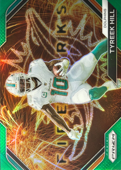 Tyreek Hill Prizm Fireworks Green Dolphins