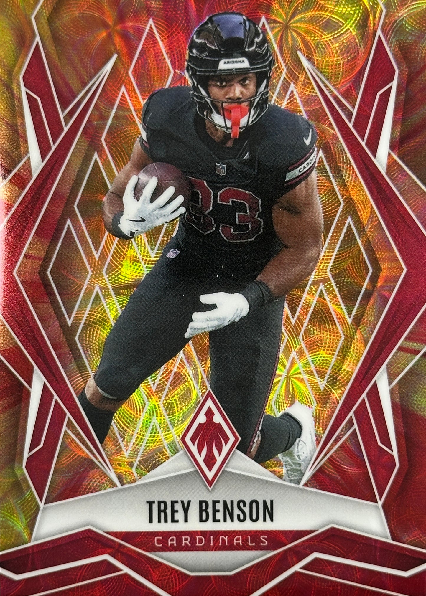 Trey Benson Phoenix Fire Burst /350 Arizona Cardinals