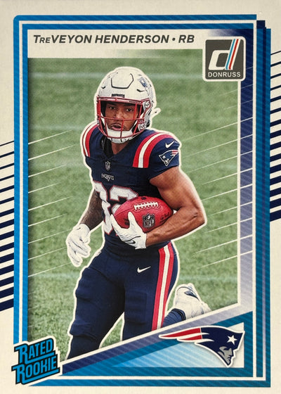 TreVeyon Henderson Donruss Rated Rookie Patriots