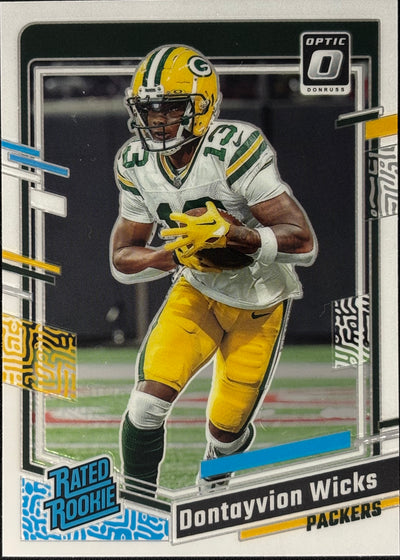 Dontayvion Wicks Optic Rated Rookie Packers