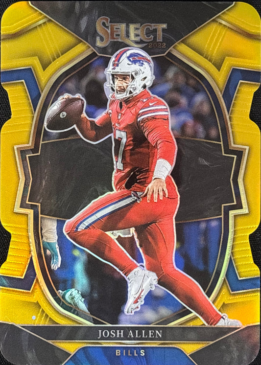 Josh Allen Select Gold Die-Cut /10 Bills