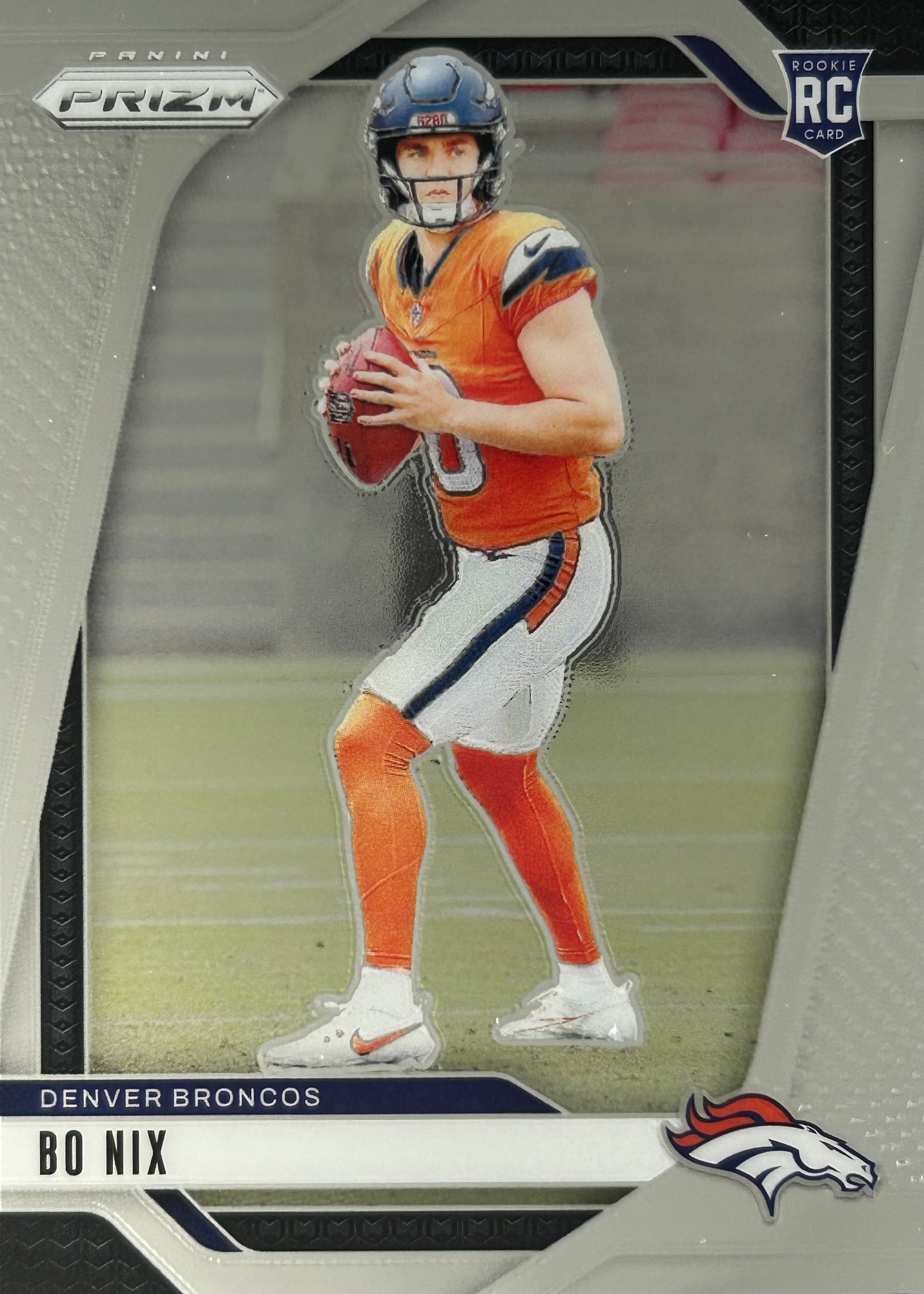 Bo Nix Prizm Rookie Broncos Sports Card