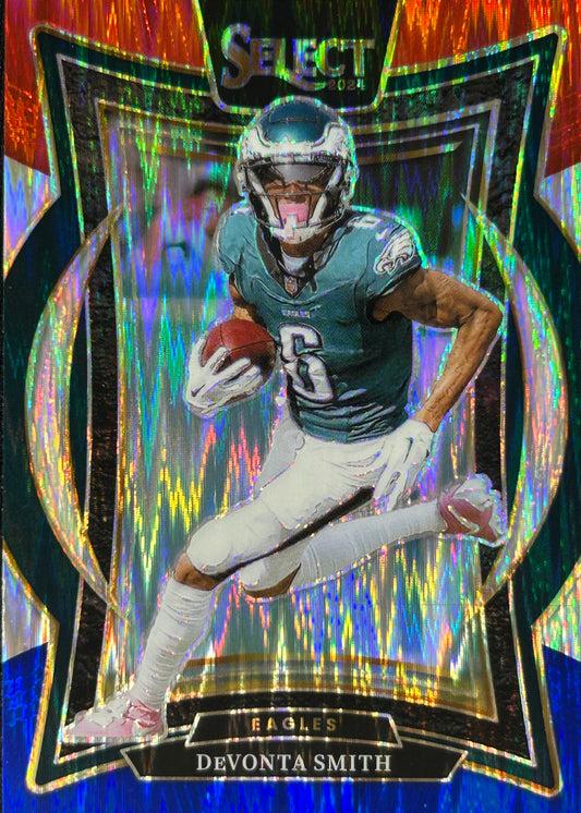 Devonta Smith Select Red Blue Shock Eagles