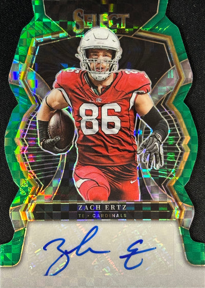 Zach Ertz Select Green Auto /5 Cardinals