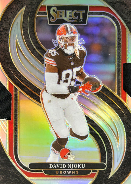 David Njoku Select Silver Die-Cut Browns