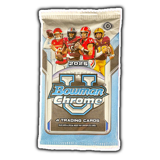 2025 Bowman University Chrome Football Hobby Pack (1)