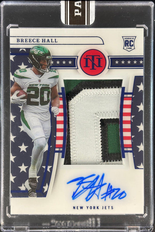 Breece Hall National Treasures Stars & Stripes RPA Black Box 1/1