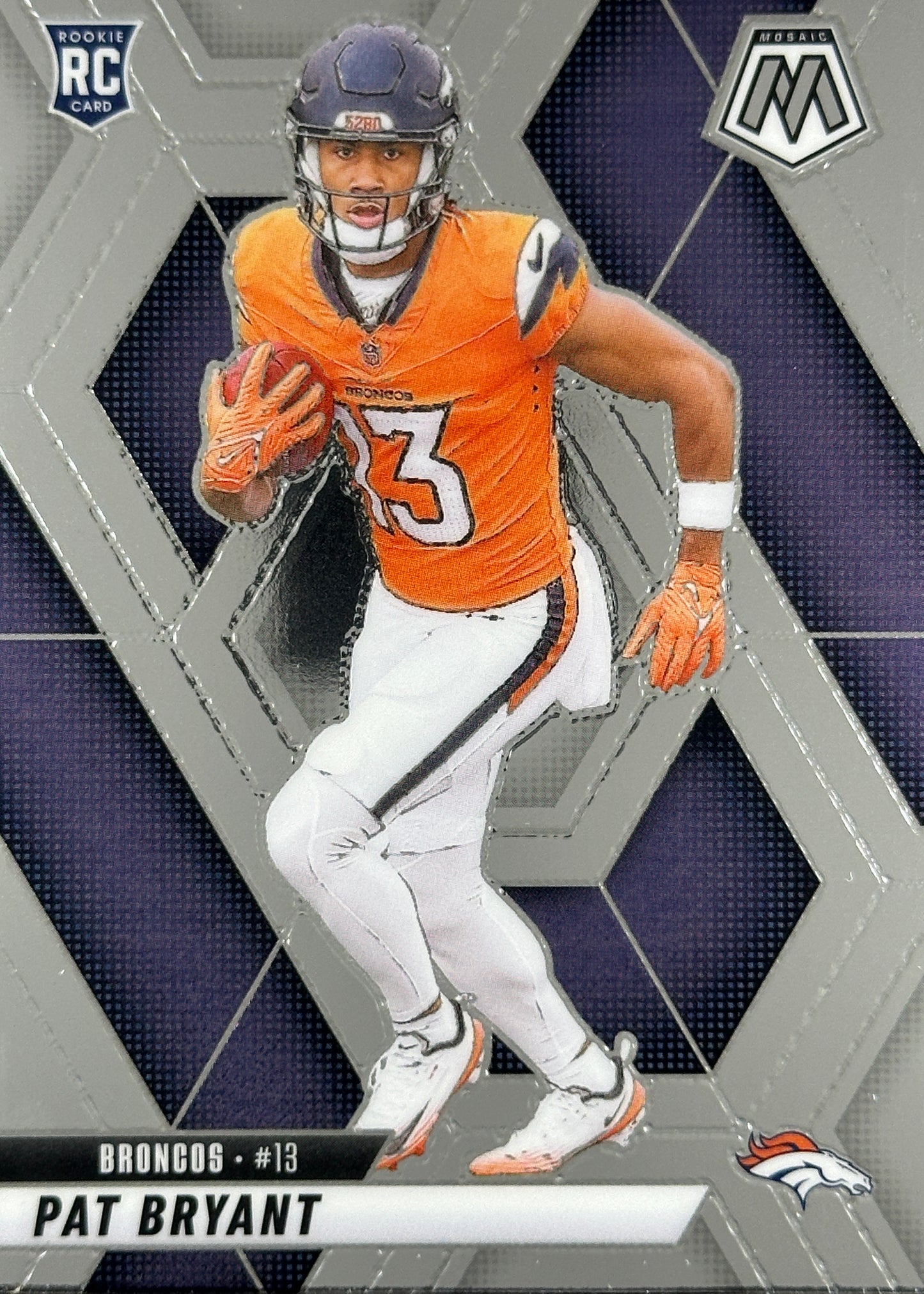 Pat Bryant Mosaic Rookie Broncos Sports Card