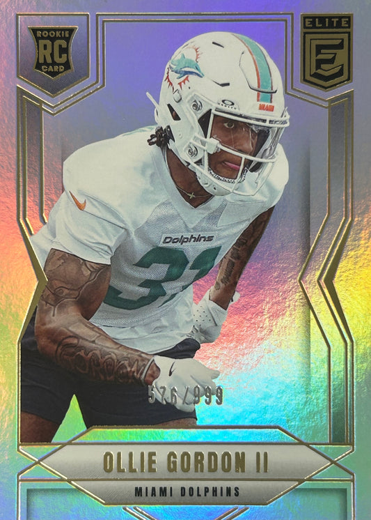 Ollie Gordon II Elite /999 Rookie Dolphins