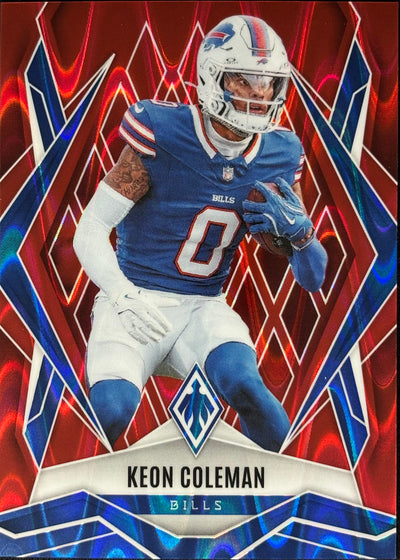 Keon Coleman Phoenix Red Seismic /99 Bills
