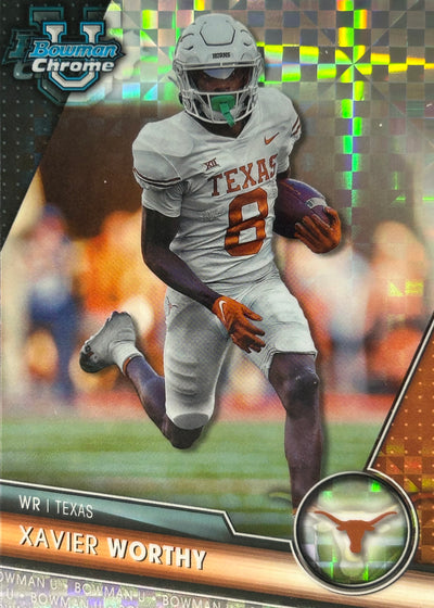 Xavier Worthy Bowman U Chrome X-Fractor Chiefs