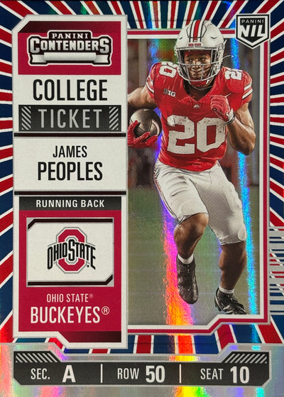 James Peoples Contenders Red White Blue NIL Ohio State