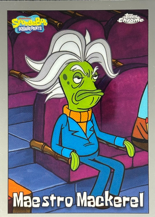 Maestro Macherel Topps Chrome SpongeBob