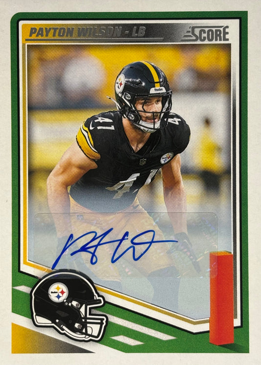 Payton Wilson Score Auto Rookie Steelers
