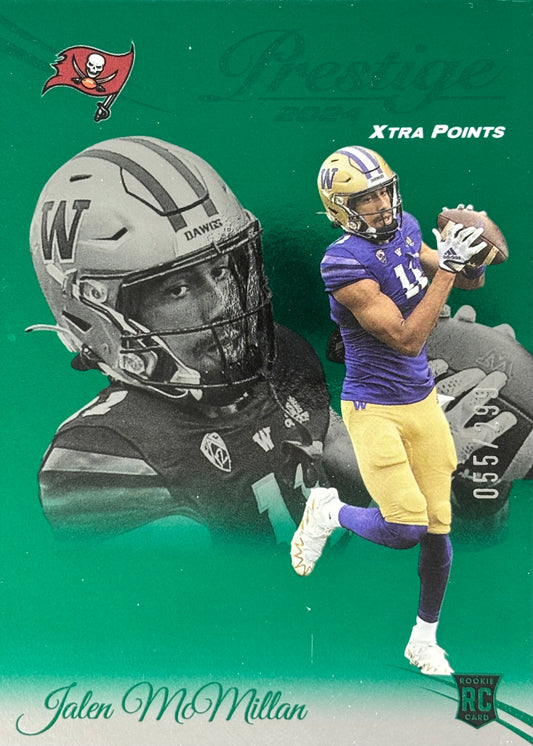 Jalen McMillan Prestige Green /299 Rookie Buccaneers