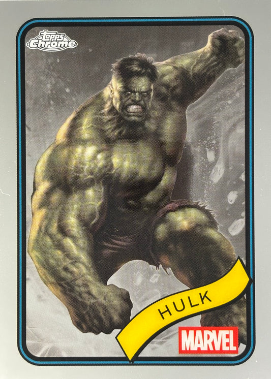 Hulk Topps Chrome Marvel